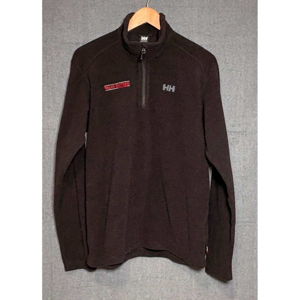 Helly Hansen Mens Polartec Fleece Quarter Zip Pullover Black Sz L Walsh Brothers